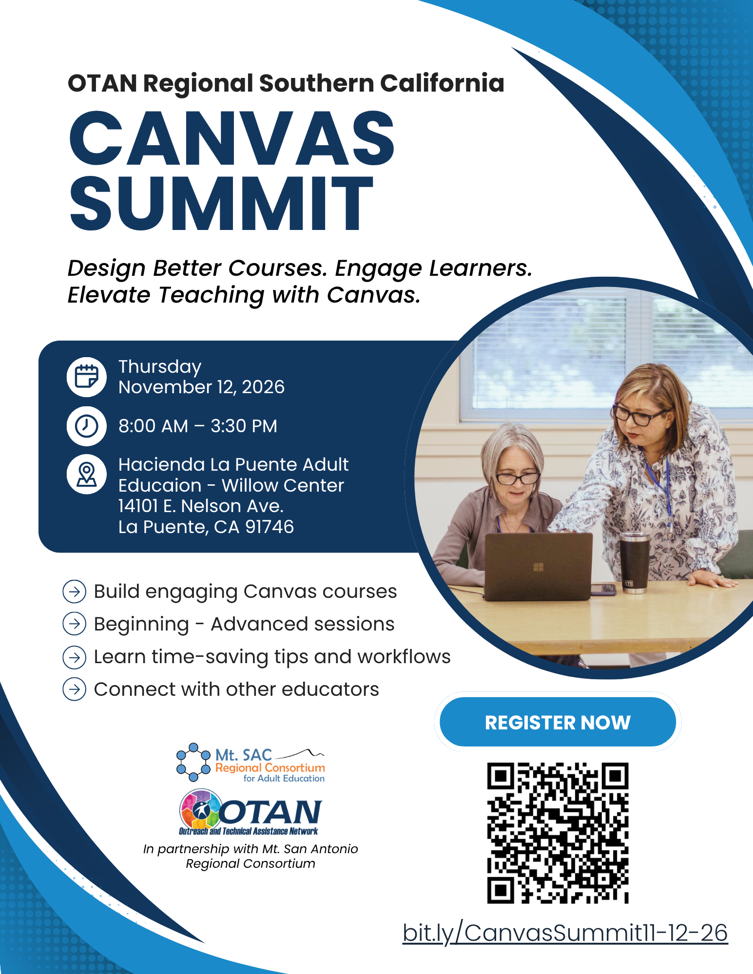 Canvas Summit informational flyer